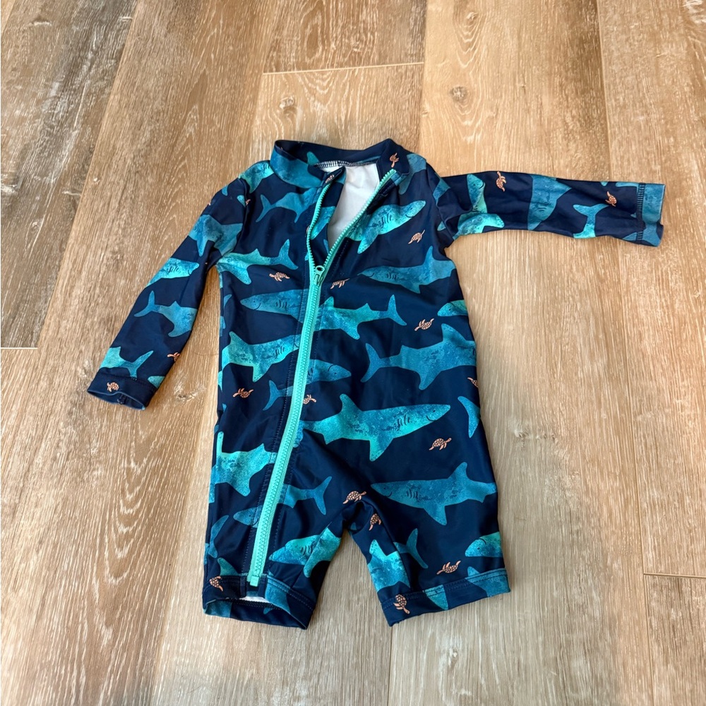 Carter's Blue Shark Rashguard